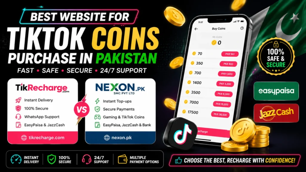 Which is the Best Website for TikTok Coins Purchase in Pakistan