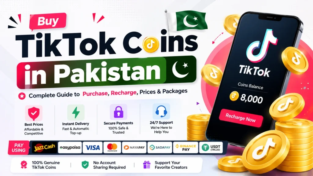 Buy TikTok Coins in Pakistan